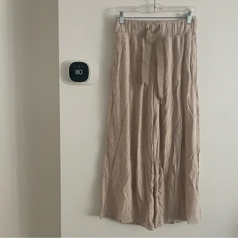 Lululemon pink Beige Wide-Leg Pants size 4